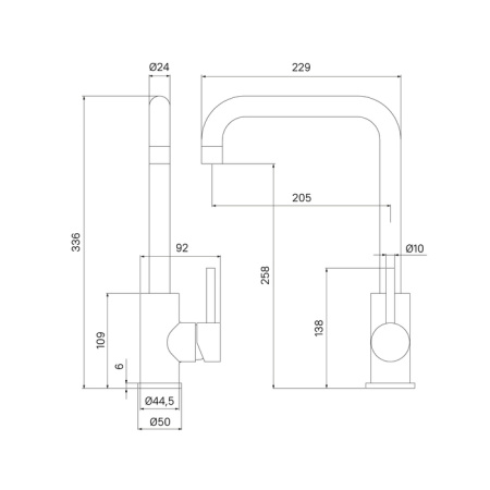 Смеситель для кухни, Kitchen, IDDIS, K05STL0i05
