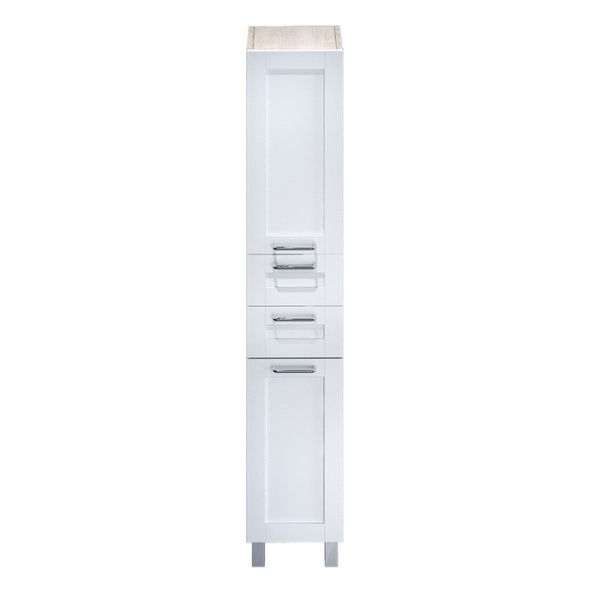 Пенал для ванной комнаты, напольный, белый/дерево, 36 см, Sena, IDDIS, SEN3600i97