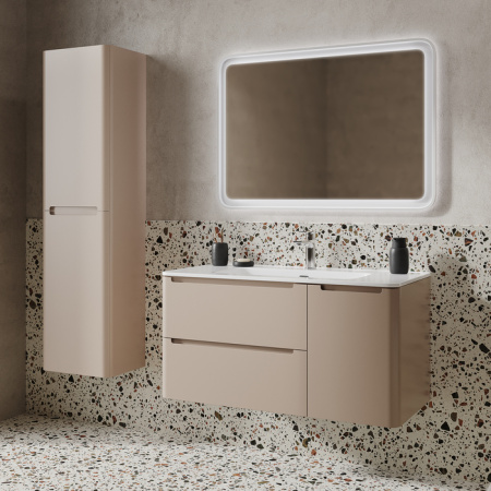 Тумба с умывальником, подвесная, 100 см, капучино, Edifice, IDDIS, EDI10C0i95K подходит умыв. 0101000i28