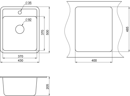 Кухонная мойка Granula Standart ST-4202 классик