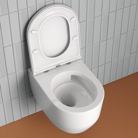 Унитаз подвесной безободковый, Aiger, IDDIS, AIGRDSEi25