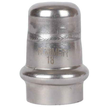 ROMMER RSS-0025-000018 ROMMER Заглушка, 18, из нержавеющей стали прессовой