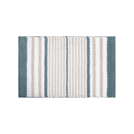 Коврик для ванной комнаты, 50x80, шенилл, сине-зеленый, IDDIS, BC03P58i12