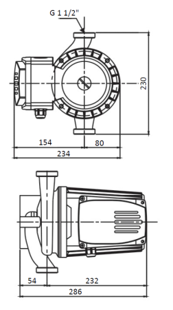 Циркуляционный насос для отопления Shinhoo BASIC 25-20 230 1x230V, 12 м³/ч, напор 19.7 м