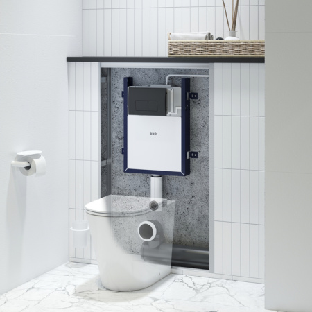 Комплект 2 в 1: Бачок скрытого монтажа и клавиша смыва, Optima Home, IDDIS, OPH0MBCi32K