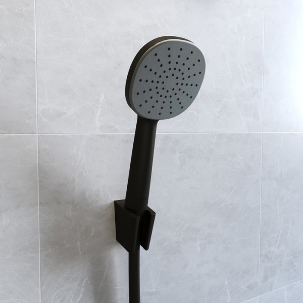 Лейка для душа, черная матовая, Optima Home, IDDIS, OPH1FB9i18