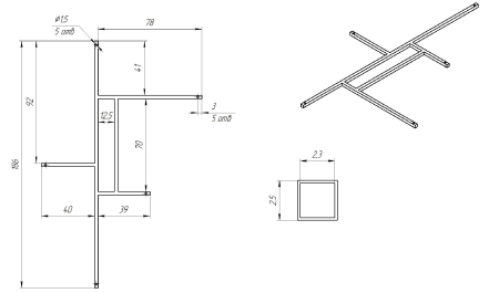 Каркас Eurolux 170х100 COMO, BAGI