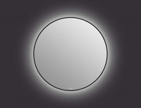 Зеркало Cersanit ECLIPSE smart 80x80 с подсветкой круглое черная рамка