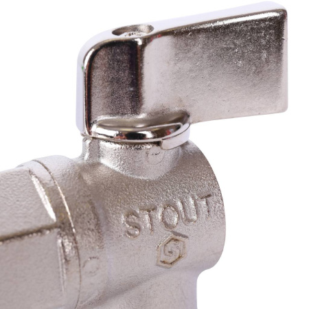 STOUT Кран шаровой угловой для бытовой техники 1/2"